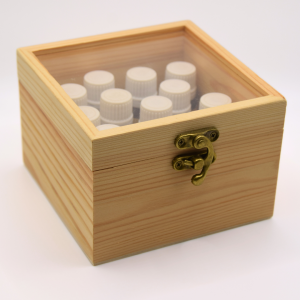 Caja madera cuadrada
