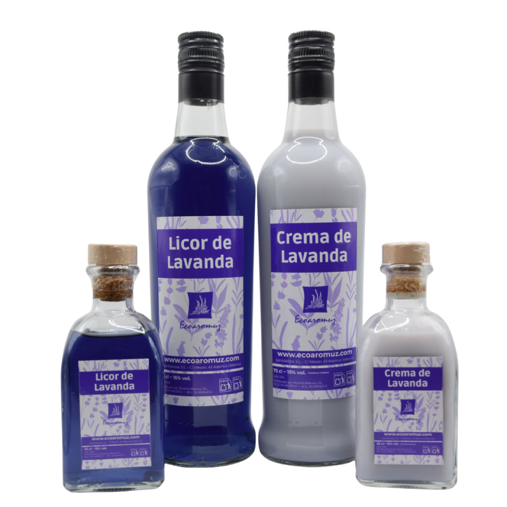licor y crema de lavanda